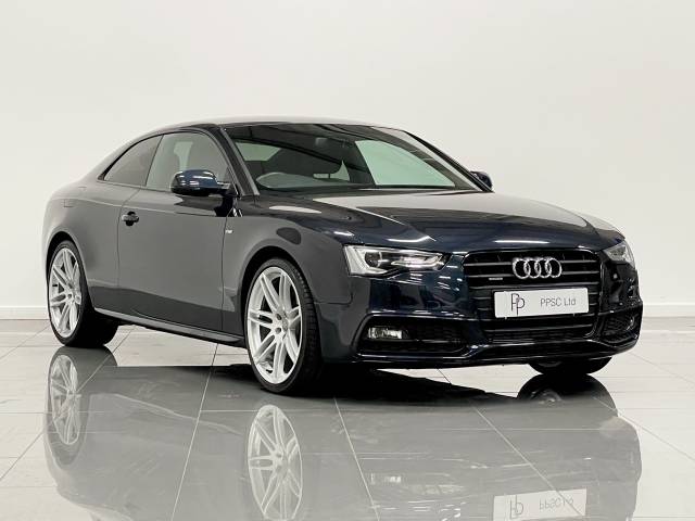 Audi A5 3.0 TDI 245 Quattro Black Edition 2dr S Tronic Coupe Diesel Carbon Black at Phil Presswood Specialist Cars Brigg