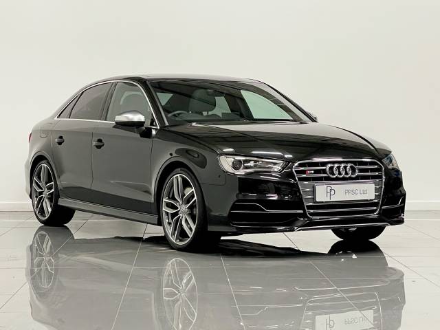 Audi A3 2.0 S3 TFSI Quattro 4dr S Tronic Saloon Petrol Panther Black at Phil Presswood Specialist Cars Brigg