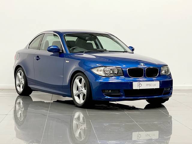 BMW 1 Series 123d 2.0 SE Coupe Manual Coupe Diesel Metallic Le Mans Blue at Phil Presswood Specialist Cars Brigg