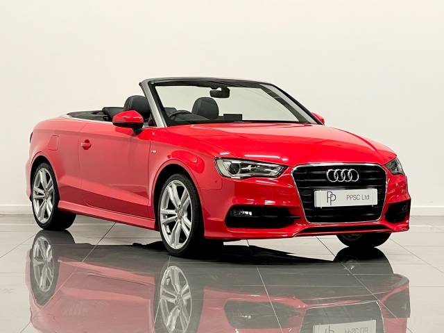 Audi A3 1.6 TDI S Line 2dr Convertible Diesel Red