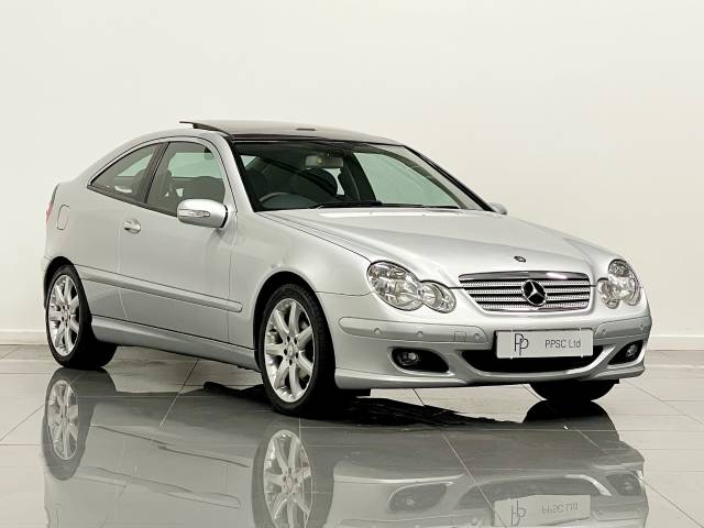 Mercedes-Benz C Class 1.8 C180K SE 3dr Auto Coupe Petrol Iridium Silver