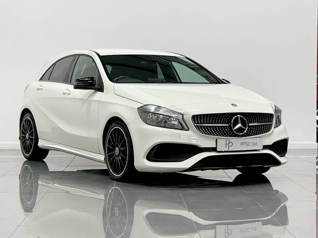 Mercedes-Benz A Class 1.6 A180 AMG Line 5dr Hatchback Petrol Alpine White