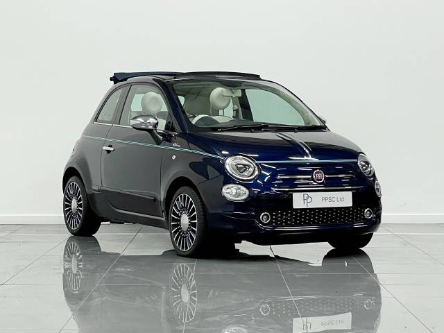 Fiat 500 0.9 TwinAir 105 Riva 2dr Convertible Petrol Metallic Blue