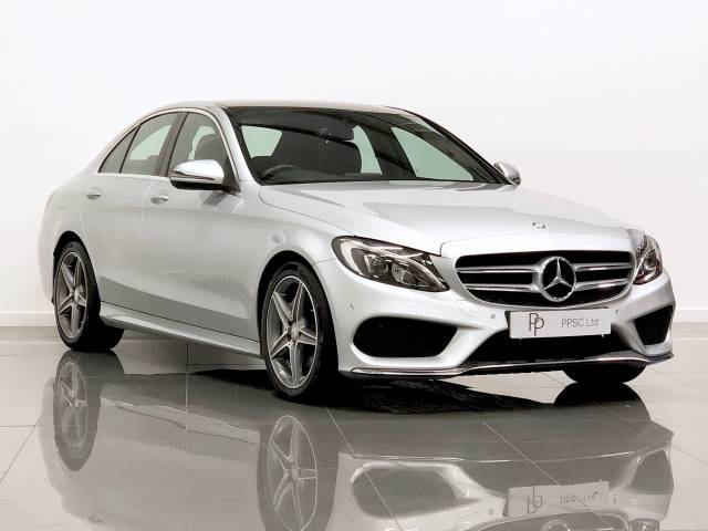 Mercedes-Benz C Class 2.0 C200 AMG Line Premium 4dr Auto Saloon Petrol Silver